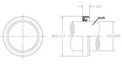 Rotary Cutter Gearbox Output Oil Seal, Land Pride #060061 and 05-005