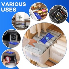 100g [ 6 Packs] Rechargeable Desiccant Packs for Storage, Color Indicating Silic