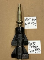 6” BRONZE STEM OPEN RIGHT MUELLER A2380 Double Disc Gate Valve G-42,-49,-37,-22