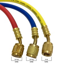 Appli Parts APMG-H36840 36 in Long 1/4 in SAE x 5/16 in SAE Red/Blue Hose, 1/4 i