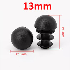 Domed Round Plastic Tube End Caps Insert Bungs Blanking Plugs Stoppers 13mm-76mm