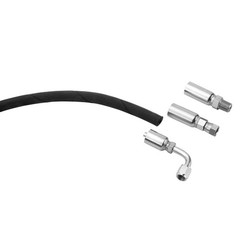 33FT Hydraulic Hose + 16 Fittings Straight & 90° 1/4″ JIC Female & 1/4 NPTF Male