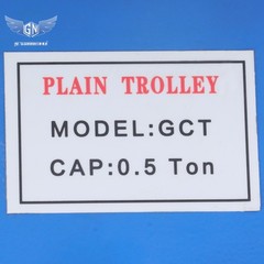 Push Beam Trolley Manual Trolley 1100lbs/0.5 Ton Load 55-135mm Adjustable