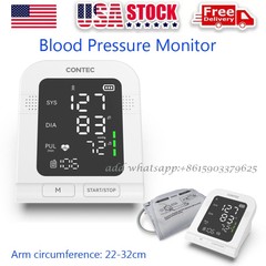 CONTEC08C Voice Broadcasting Electronic Blood Pressure Monitor LED NIBP Adult