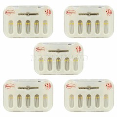 5 packs Dental Fiber Post Quartz Screw Teeth Red Yellow colour Resin posts