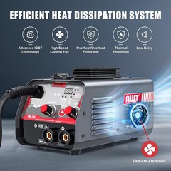 MIG Welder 140Amp, Flux Core MIG Welder/Stick 2 in 1 Welding Machine, Welder Mac