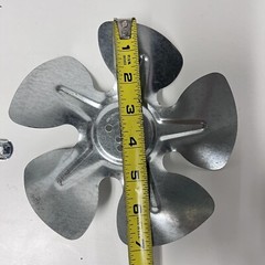 GE Refrigerator Condenser Fan Motor Complete 1300RPM Motor, Fan, and Brackets