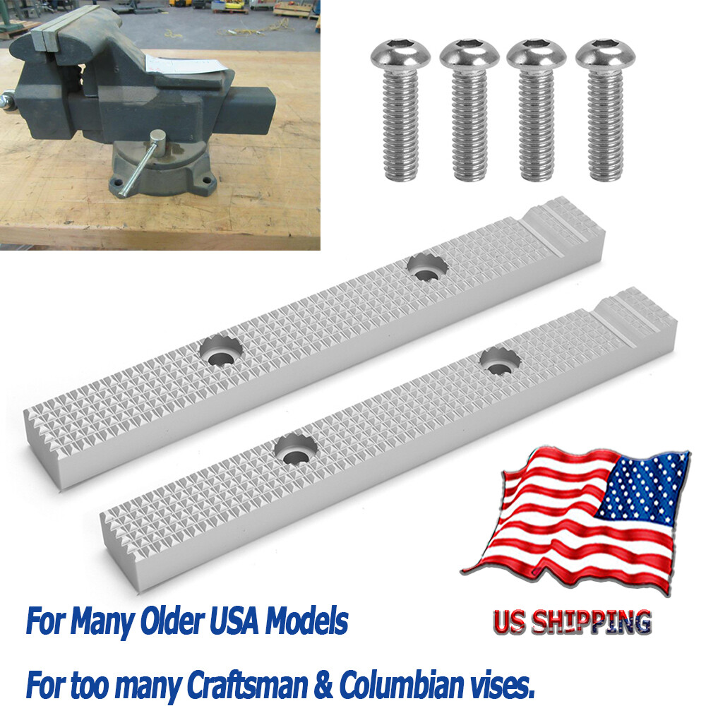 For Many Older USA Models Columbian Craftsman Vise Jaws 6 1/2″ Reversable Vises