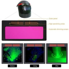 2PCS Welding Helmet Lens Solar Auto Darkening Helmet Mask Lens Filter Shade
