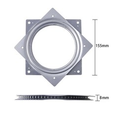6″ Lazy Susan Turntable 500 LBS pounds Steel Ball Bearing 6 Inch, Silver