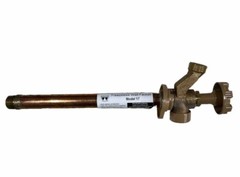 Woodford 1/2 In. SWT x 1/2 In. MIP x 3/4 In. MHT x 8 In. Brass Anti-Siphon Frost