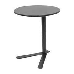 Side Table 22 Inches High Y-shaped Base Circular Top 88 Pounds Capacity Saving