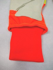 Orr High Visablity Safety Orange Work Gloves With Lining and Reflective Large
