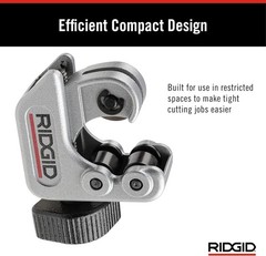 Close Quarters Tubing Cutter for Small Diameter Metal and Plastic Tubing