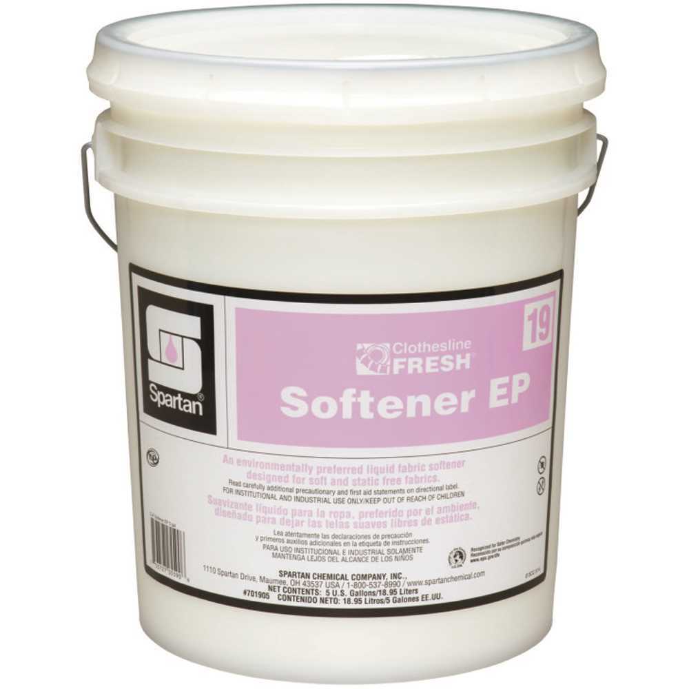 Spartan Chemical Co. 701905 Clothesline Fresh 5 Gallon Softener EP White