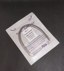 Dental Orthodontic Thermal Activated NITI Arch Wires Rectangular Ovoid Form