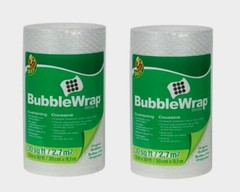 2pk Duck 12″ x 30′ BUBBLE WRAP Cushioning Fill Box Mail Ship Move Storage 286681