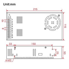【US】0-12V DC Switching Power Supply 50A 600W 12V DC to AC for LED Strip/CCTV