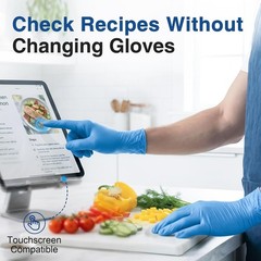 Schneider Medical Vinyl Synthetic Exam Gloves, 4 Mil, Latex-Free Disposable Glov