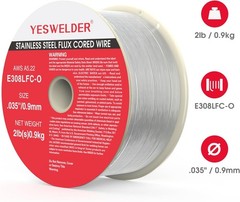 Stainless Flux Core MIG Wire E308LFC-O .030/.035″ 2LB 2-Pack
