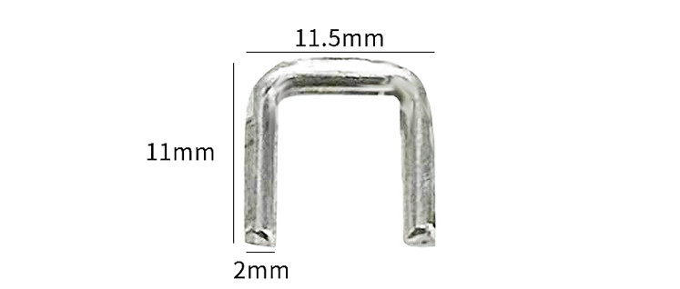 4000 pieces U type 502Y Clips for Manual U-shape Sausage Clipper