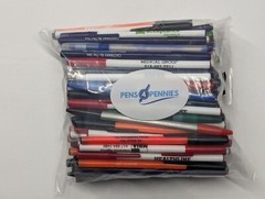125 Piece Wholesale Bulk Stick Pens Lot: Random Colors / Misprints / Overstock