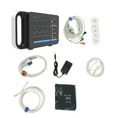 7‘Multi-parameter Patient Monitor Vital Signs Monitor ECG/NIBP/TEMP/RESP/SPO2/PR