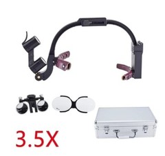 Dental Nosal Throat Ear ENT Headlight Loupes 2.5x-8x Magnification