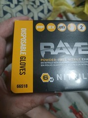 2 Boxes of 100 SAS Raven 6 MIL Size L Gloves-200 Total Gloves