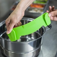 Clip On Strainer Silicone Pots and Pans, AUOON Standard 8.86 x 3.55 in, Green