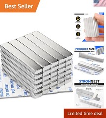 Powerful Neodymium Bar Magnets, Rare-Earth Metal Neodymium Magnet, N52 Incred…