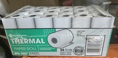 Member’s Mark Thermal Receipt Paper Rolls, 2 1/4″ X 85′, 36 Rolls New Sealed