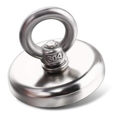 Neodymium Fishing Magnets 6 Pack, 100 lbs(45KG) Pulling Force Rare Earth Magnet