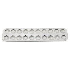 Gobel 15 1/4″ x 4 3/4″ 20 Compartment Tin Plated Steel Madeleine Pan 164510