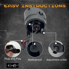 LED&DRL Fog Lights fit for 2007 2008 2009 2010 2011 2012 2013 Toyota Tundra, A