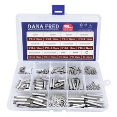 M3 Hex Carbon Steel Standoff,180 Pcs M3 Male Female Metric Thread Mount Spacer S