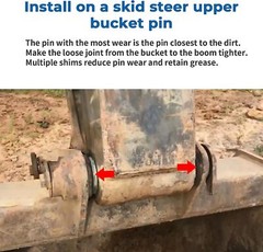 Bucket Pin Shim Kit 50mm for Excavator And Skid Steer 3mm Thickness Detachable