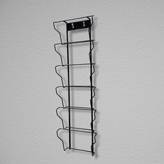 Horizontal Wall Mount 6 Pockets 6X4″ Greeting Card Post Card Rack Holder Display