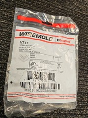(QTY 10) Wiremold V711 Legrand Flat Elbow Ivory Steel 90 Degree