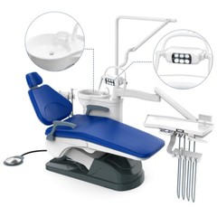 TUOJIAN Dental Unit Chair Computer Controlled DC Motor PU Hard Leather +Stool