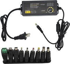 Adjustable Voltage 3 to 24V AC / DC Switch Power Supply Adapter W/LED Display US