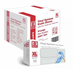 Basic Synmax Vinyl Exam Gloves – Latex/Powder-Free – XLarge, 1000pcs/case 10