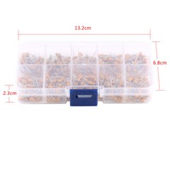 0.1uF~10uF 50V Ceramic Capacitor Assorted Kit 500Pcs 10 Value