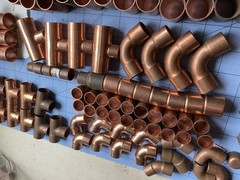 Lot Of 150 Mixed Size Copper Sweat Solder Fittings