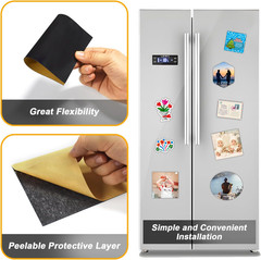 Magnetic Sheets with Adhesive Backing, 6 Pack 4″X6″ Picture Size, Photo Magnets