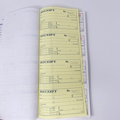 Adams Money Rent Receipt Book 2-Part Carbonless, 200 Sets per Book (5 Pack)