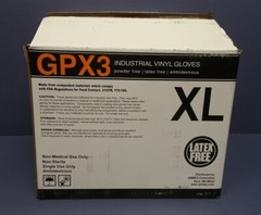 (1000 Gloves) AMMEX GPX3 Industrial Latex-Free Vinyl Glove EXTRA LARGE
