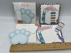 Sticky Notes I ❤️ MY DOG (2) & NO PROB-LLAMA (2) 3-pack (LOT of 4)