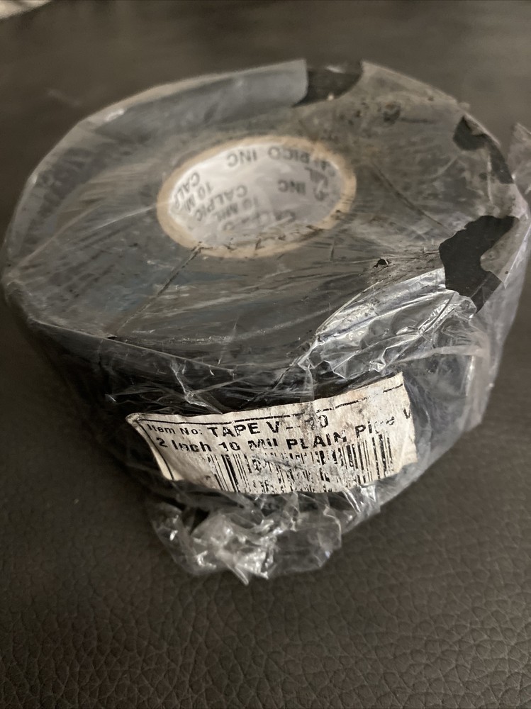 2” 10 Mil Black Pipe Wrap, 100ft roll