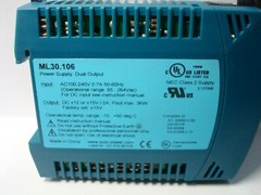 PULS ML30.106 POWER SUPPLY 36W DUAL OUTPUT 100-240VAC INPUT 12-15VDC OUTPUT